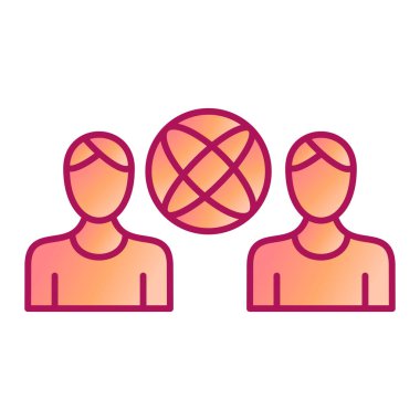 İletişim. Web simgesi basit illüstrasyon