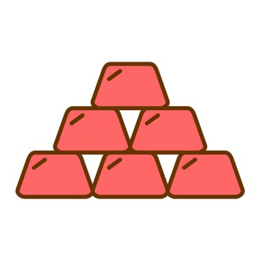 Altın modern ikon vektör illüstrasyonu