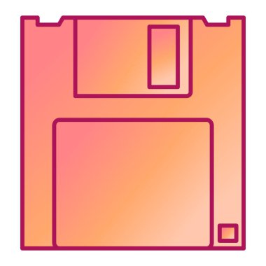 Disket simgesi. vektör illüstrasyonu