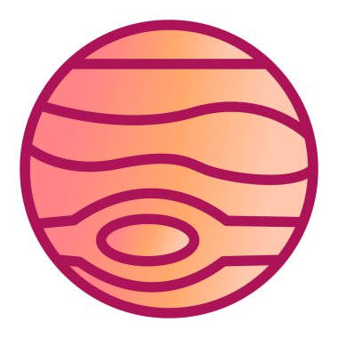 Gezegen. Web simgesi vektör illüstrasyonu