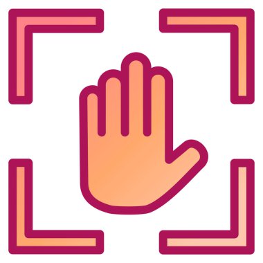 Elini ver. Web simgesi basit illüstrasyon