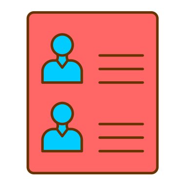 ID kart simgesi vektör illüstrasyonu