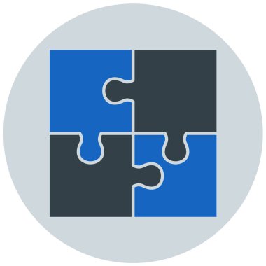 bulmaca modern simge vektör illüstrasyonu 