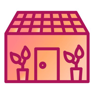 bitki vektörü simgesi modern basit illüstrasyon