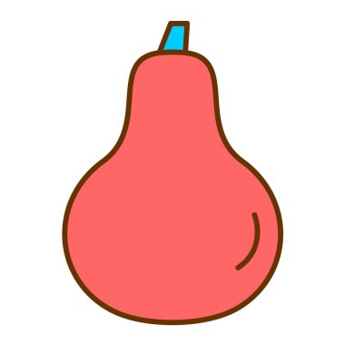 armut meyve ikonu vektör illüstrasyon grafik tasarımı