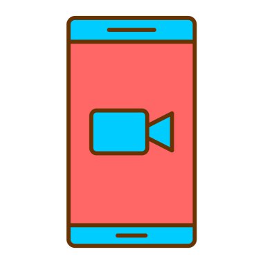 Cep telefonu vektör illüstrasyonlu akıllı telefon aygıtı