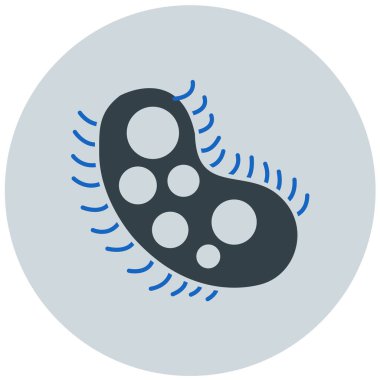 bakteri web simgesi basit illüstrasyon