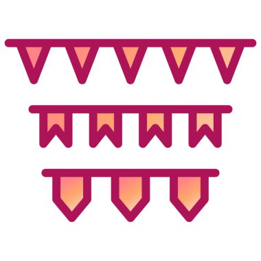 Çelenk vektör simgesi. Düz çizim. 10 saniye.