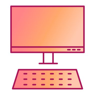 Soyut arkaplanı olan bilgisayar klavyesi, vektör illüstrasyonu