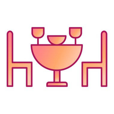 şarap cam ikonu vektör illüstrasyonu