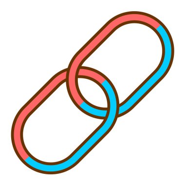 Bağlantı. Web simgesi basit illüstrasyon