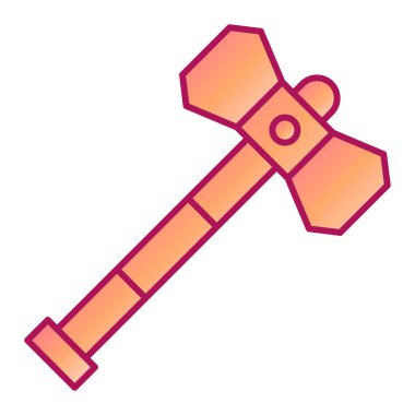 Çekiç alet simgesi. Beyaz arkaplanda izole edilmiş web tasarımı için anahtar onarım vektör simgelerinin izometriği