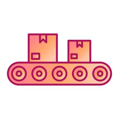 Taşıma bandı. Basit illüstrasyon