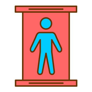 man simgesi, vektör illüstrasyonu