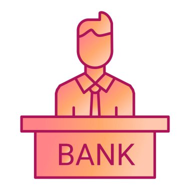 iş ve finans satırı vektör simgesi.