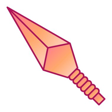 Askeri bıçak ikonu. vektör illüstrasyonu