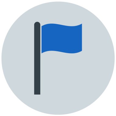 Bayrak. Web simgesi vektör illüstrasyonu