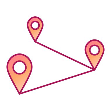 Harita işaretleyici simgesi. konum belirleyici sembol. düz biçim.