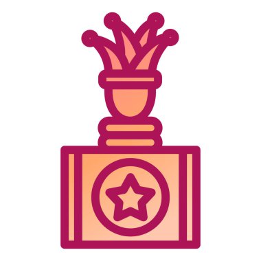 Kupa. Web simgesi basit illüstrasyon