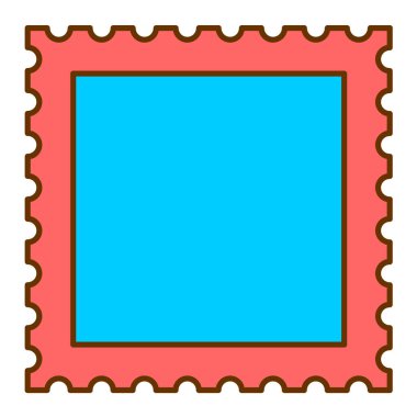 pul çerçevesi vektör illüstrasyonu