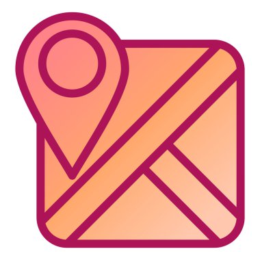 Harita iğnesi. Web simgesi