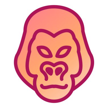 goril vektör simgesi