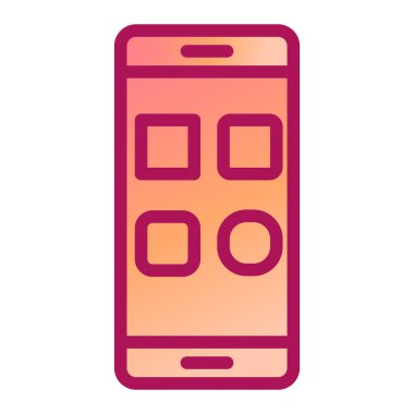 cep telefonu ikonu vektör illüstrasyonu