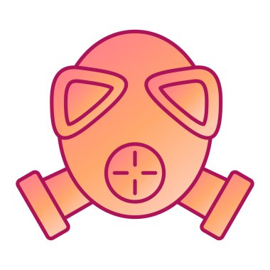 Çizgi film maskesinin vektör çizimi