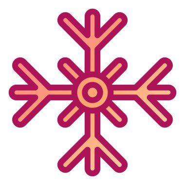 Kar tanesi. Web simgesi basit illüstrasyon