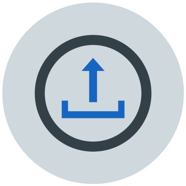 Yükle. Web simgesi basit illüstrasyon