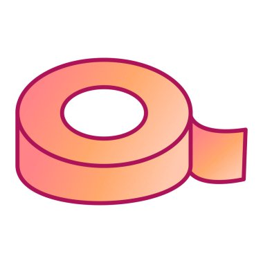 Teyp. Web simgesi basit illüstrasyon