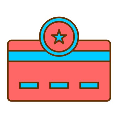 Kredi kartı vektör simgesi