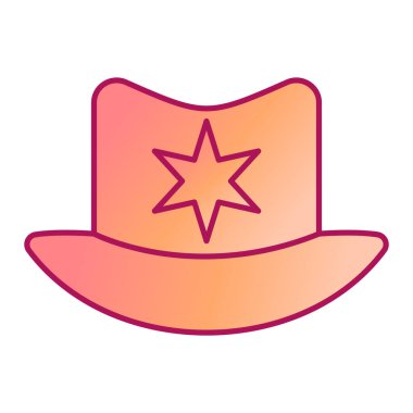 Şapka simgesi vektör illüstrasyonu