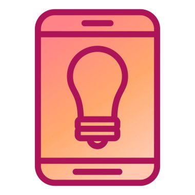 Cep telefonu simgesi, vektör illüstrasyonu