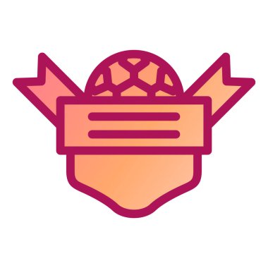 Bir kalkan simgesinin vektör illüstrasyonu