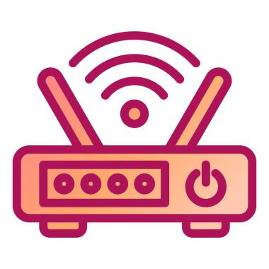 Wi-fi yönlendirici. Basit resimleme