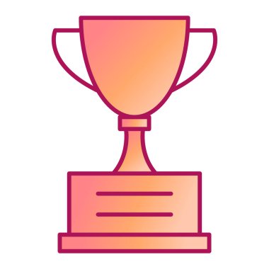 kupa ikonu vektör illüstrasyon tasarımı