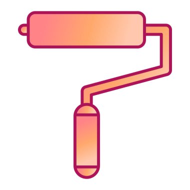 Boyacı Roller modern ikon vektör çizimi 