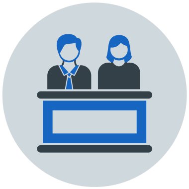 iş ve ofis vektör simgesi modern basit tasarım