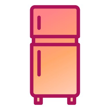 buzdolabı vektör renk simgesi