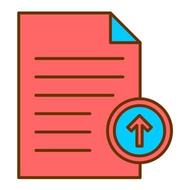 belge dosyası. Basit illüstrasyon