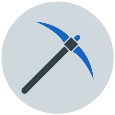 Bir tırpan simgesinin vektör illüstrasyonu