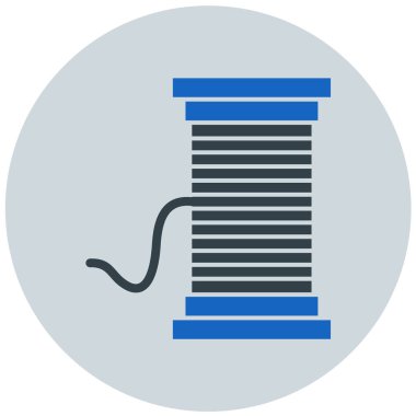 İplik. Web simgesi basit illüstrasyon