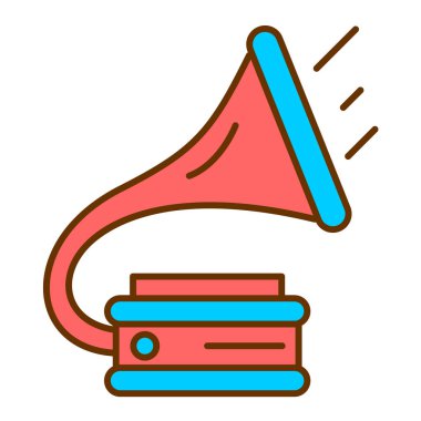 müzik notası ikon vektörü. İnce çizgi işareti. izole edilmiş sınır sembolü çizimi