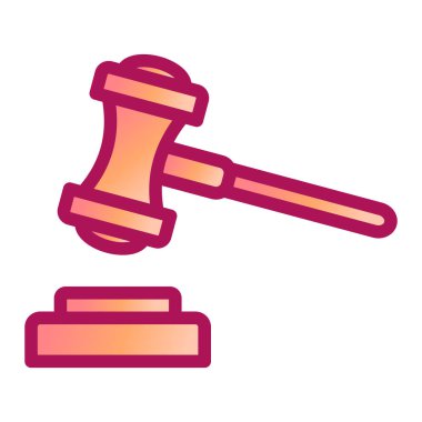 kanun simgesi vektör illüstrasyonu