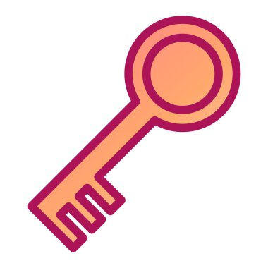 anahtar vektör ince çizgi simgesi