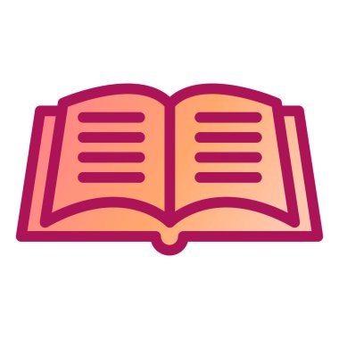 kitap simgesi vektör illüstrasyonu