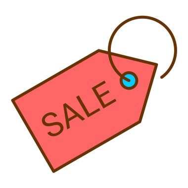 satış etiketi vektör illüstrasyonu