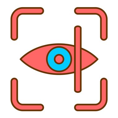 Göz vektör satırı simgesi