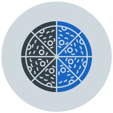 pizza. Web simgesi basit illüstrasyon